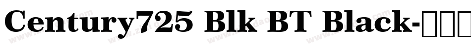 Century725 Blk BT Black字体转换